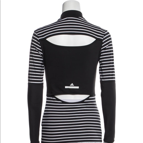 STELLA MCCARTNEY FOR ADIDAS Striped Mock Neck Top - Picture 3 of 8